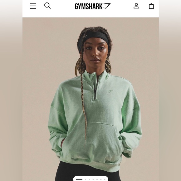 Gymshark Rest Day Sweats 1/2 Zip Pullover - Picture 1 of 5